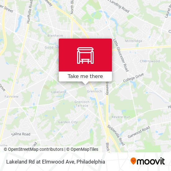 Lakeland Rd at Elmwood Ave map