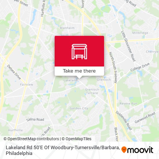 Mapa de Lakeland Rd 50'E Of Woodbury-Turnersville / Barbara