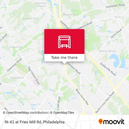 Rt-42 at Fries Mill Rd map