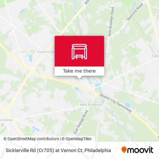 Sicklerville Rd (Cr705) at Vernon Ct map