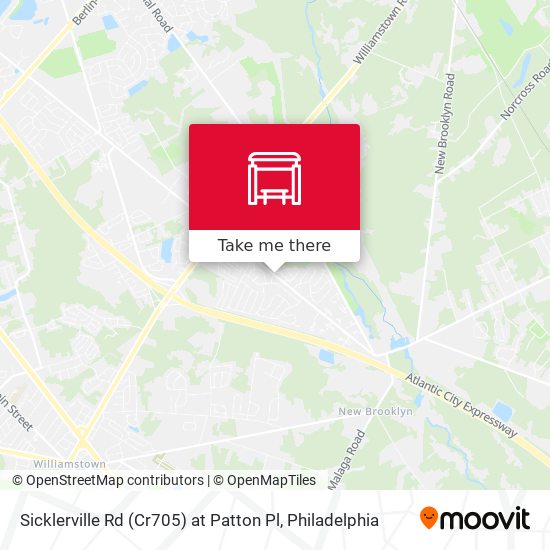 Mapa de Sicklerville Rd (Cr705) at Patton Pl