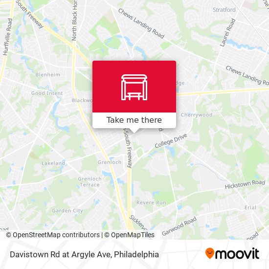 Davistown Rd at Argyle Ave map