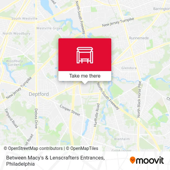 Between Macy's & Lenscrafters Entrances map