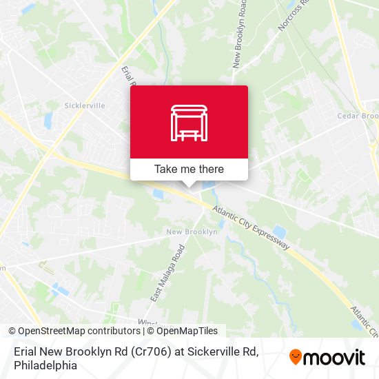 Erial New Brooklyn Rd (Cr706) at Sickerville Rd map