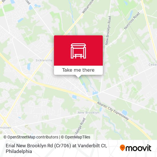 Erial New Brooklyn Rd (Cr706) at Vanderbilt Ct map