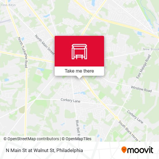 Mapa de N Main St at Walnut St