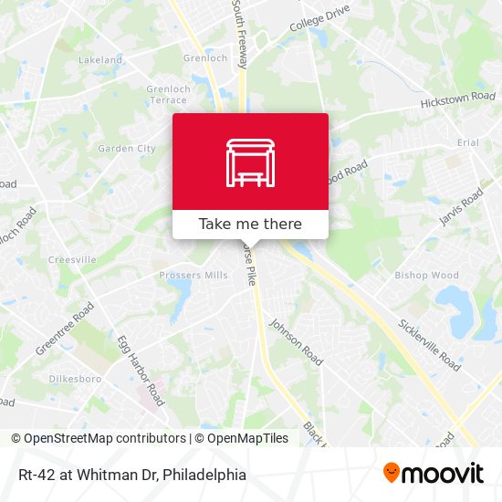 Rt-42 at Whitman Dr map