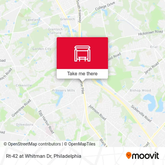 Rt-42 at Whitman Dr map