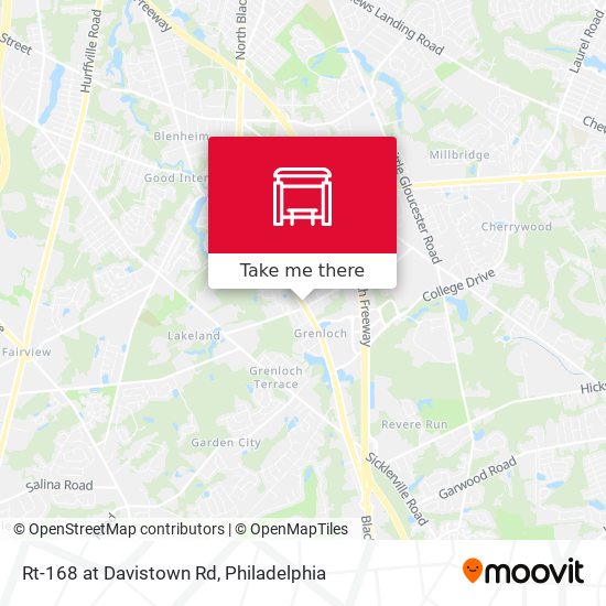 Rt-168 at Davistown Rd map