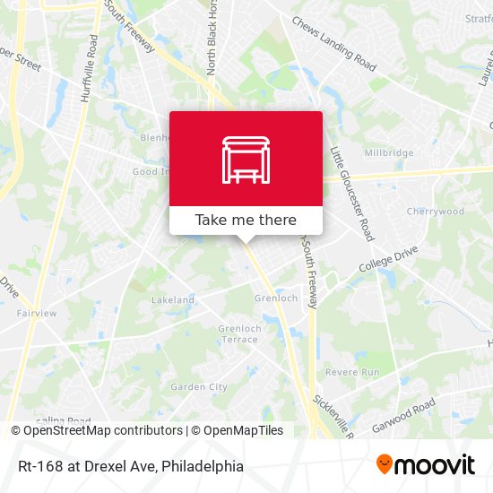 Rt-168 at Drexel Ave map