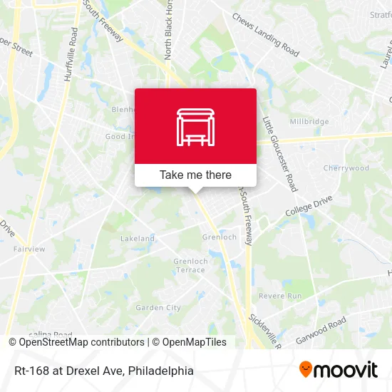 Rt-168 at Drexel Ave map