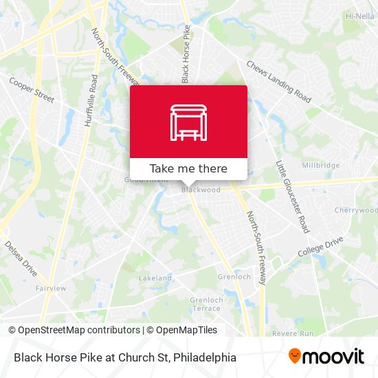 Mapa de Black Horse Pike at Church St