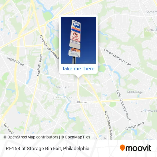 Rt-168 at Storage Bin Exit map