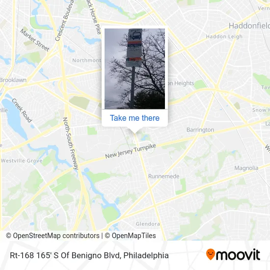 Rt-168 165' S Of Benigno Blvd map