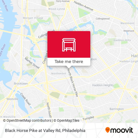 Mapa de Black Horse Pike at Valley Rd