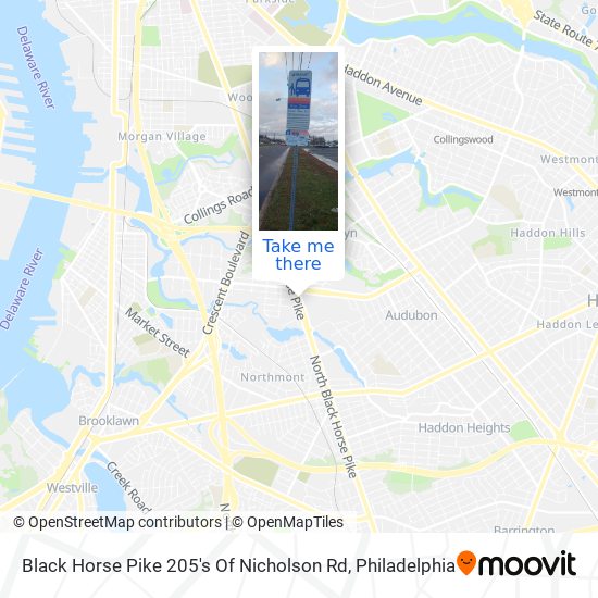 Black Horse Pike 205's Of Nicholson Rd map
