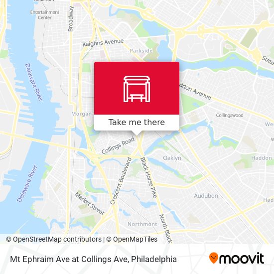 Mapa de Mt Ephraim Ave at Collings Ave