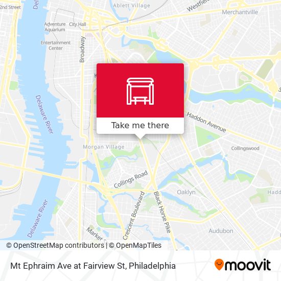 Mapa de Mt Ephraim Ave at Fairview St