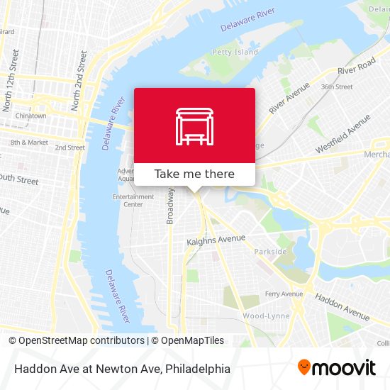 Haddon Ave at Newton Ave map