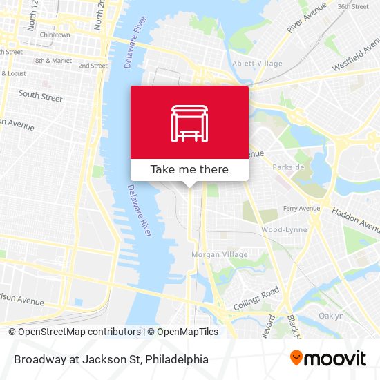 Broadway at Jackson St map