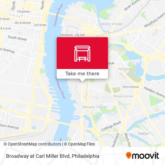 Broadway at Carl Miller Blvd map