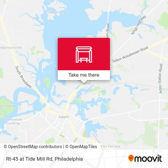 Mapa de Rt-45 at Tide Mill Rd