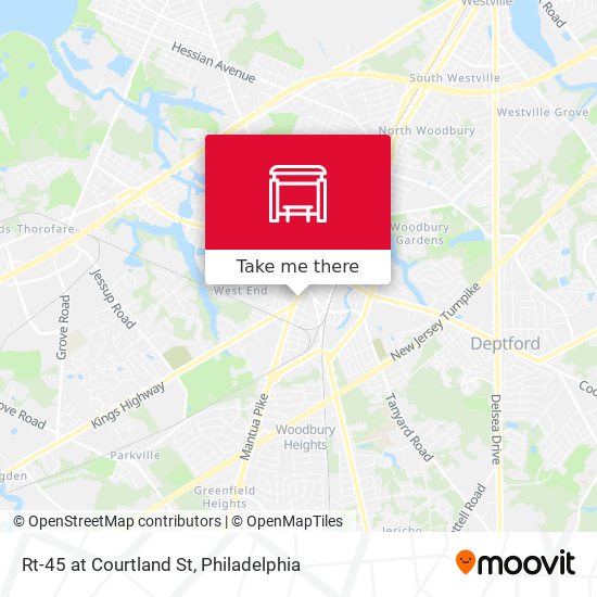 Rt-45 at Courtland St map