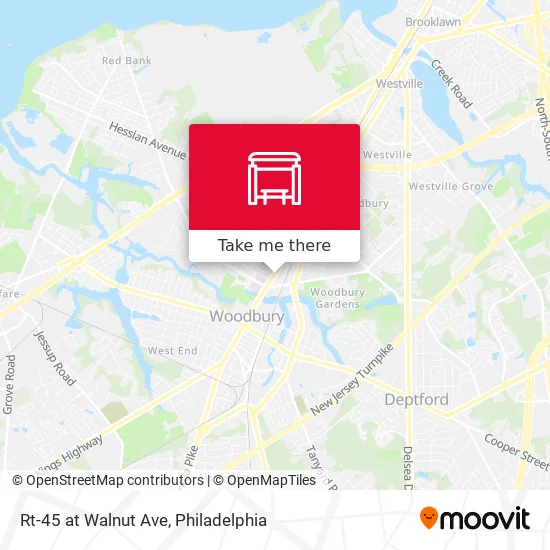 Rt-45 at Walnut Ave map