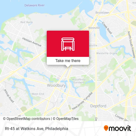 Rt-45 at Watkins Ave map