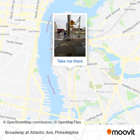 Broadway at Atlantic Ave map