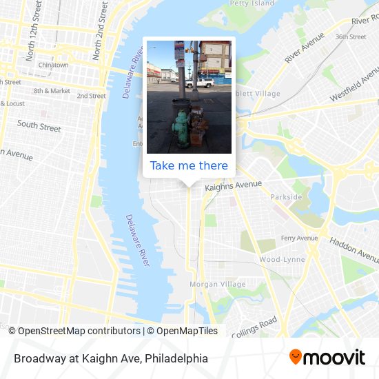 Mapa de Broadway at Kaighn Ave