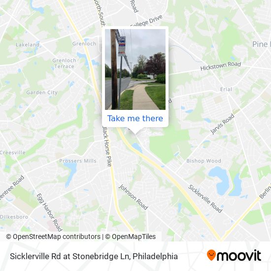 Mapa de Sicklerville Rd at Stonebridge Ln