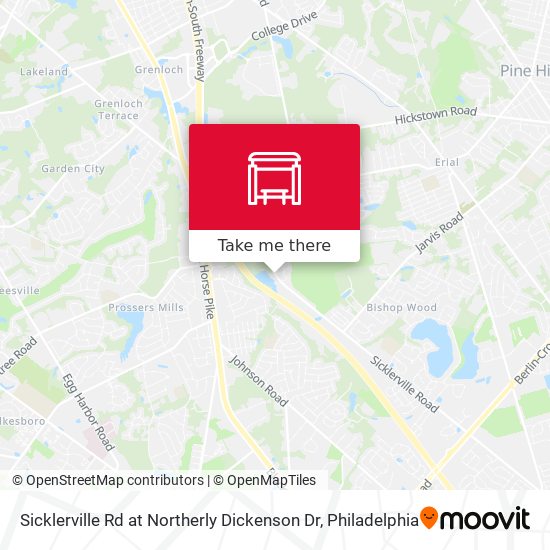 Sicklerville Rd at Northerly Dickenson Dr map