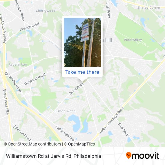 Mapa de Williamstown Rd at Jarvis Rd