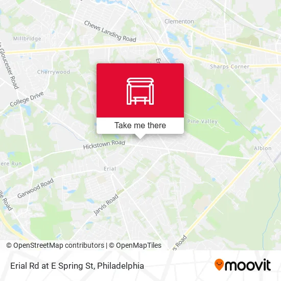 Erial Rd at E Spring St map