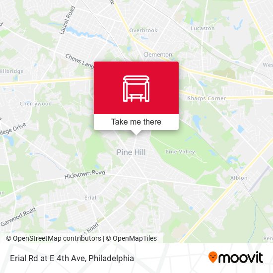 Erial Rd at E 4th Ave map