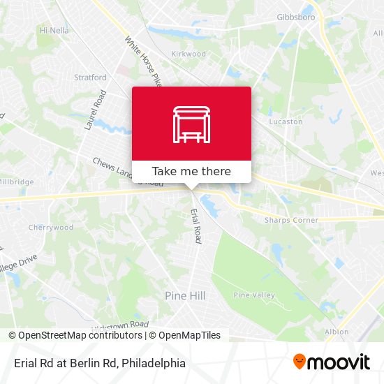 Erial Rd at Berlin Rd map