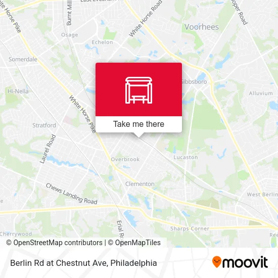 Berlin Rd at Chestnut Ave map