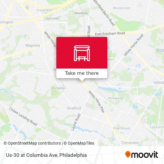 Us-30 at Columbia Ave map