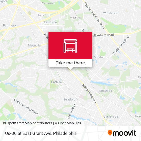 Us-30 at East Grant Ave map