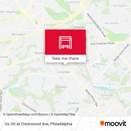Us-30 at Crestwood Ave map