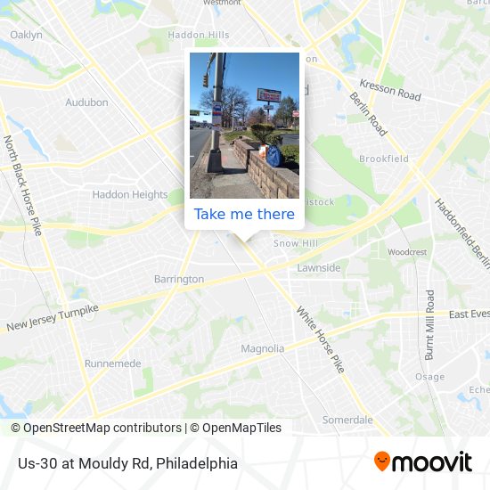 Us-30 at Mouldy Rd map