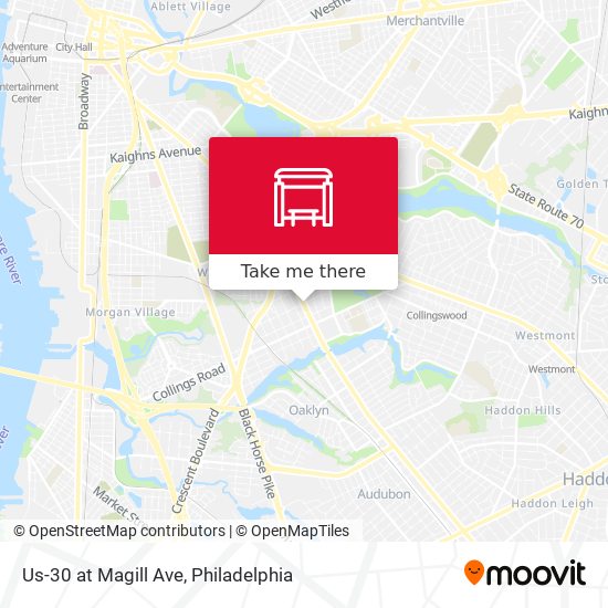 Us-30 at Magill Ave map