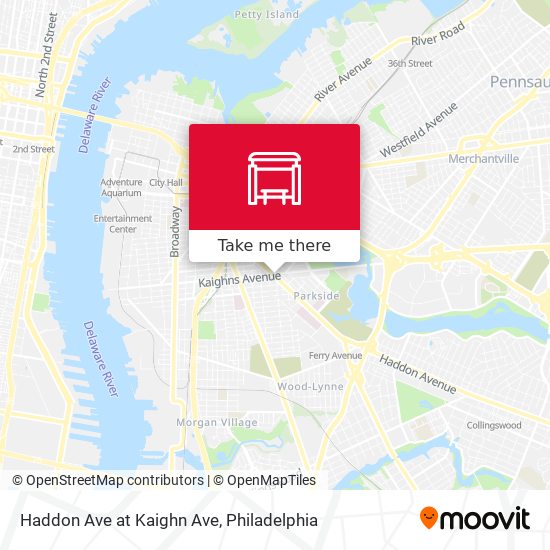 Haddon Ave at Kaighn Ave map