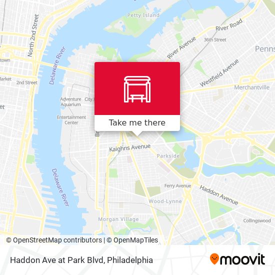 Haddon Ave at Park Blvd map