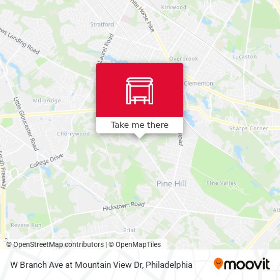 Mapa de W Branch Ave at Mountain View Dr