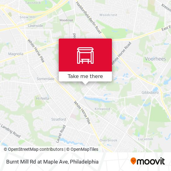 Mapa de Burnt Mill Rd at Maple Ave