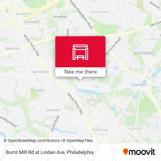 Burnt Mill Rd at Linden Ave map