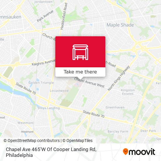 Chapel Ave 465'W Of Cooper Landing Rd map