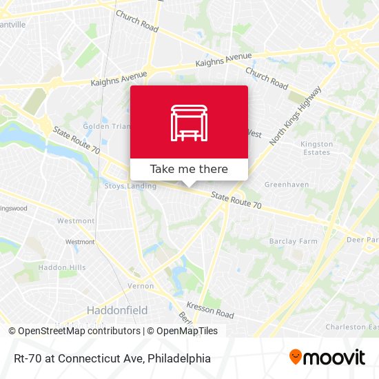 Rt-70 at Connecticut Ave map